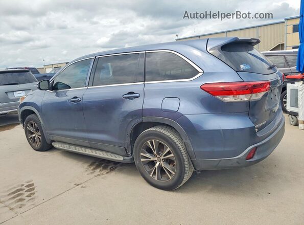 5TDZZRFH1KS329496 2019 TOYOTA HIGHLANDER Blue Հետևի աջ