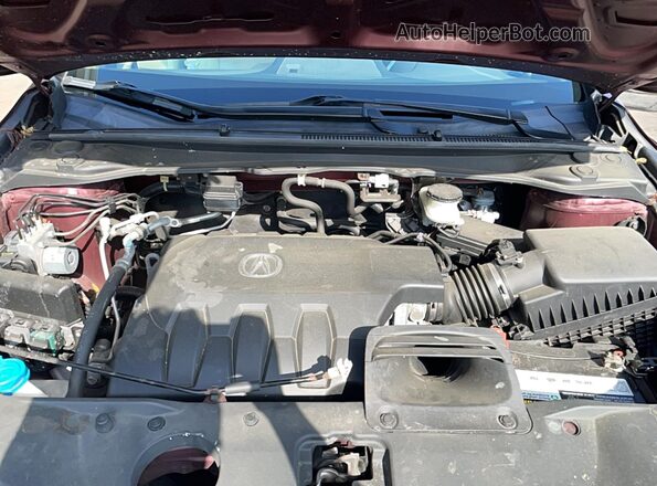 5J8TB4H56GL017636 2016 ACURA RDX Maroon წინა პანელის ხედი