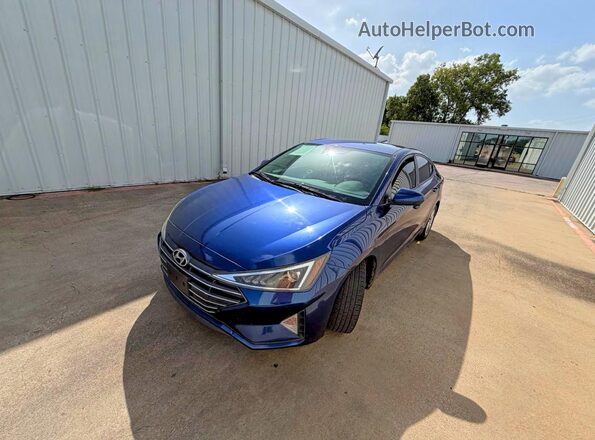 5NPD84LF0LH535158 2020 HYUNDAI ELANTRA Blue Задня права чверть