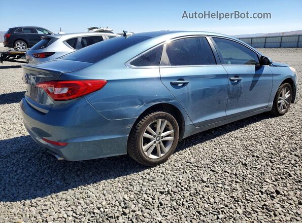 5NPE24AF4HH444796 2017 HYUNDAI SONATA Blue Przód prawy