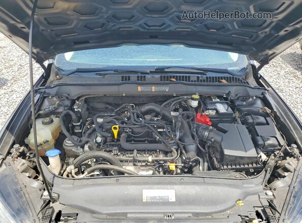 3FA6P0HD8JR279735 2018 FORD FUSION Black ძრავის განყოფილების ხედი