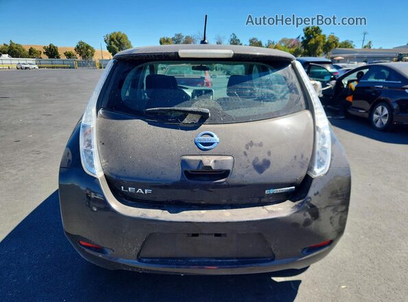 1N4BZ0CP9HC301891 2017 NISSAN LEAF Brown Front interior view