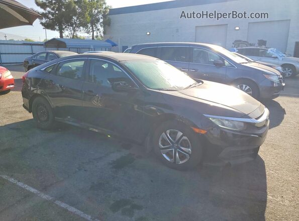2HGFC2F59HH516317 2017 HONDA CIVIC Black Widok z przodu