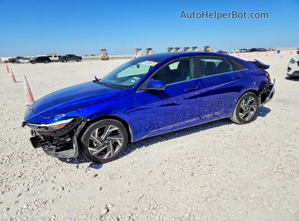 KMHLS4DG8RU820527 2024 HYUNDAI ELANTRA Blue Задня ліва чверть