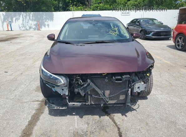 3N1AB8CV9SY278511 2025 NISSAN SENTRA Burgundy Սալոնի 360 աստիճան տեսք