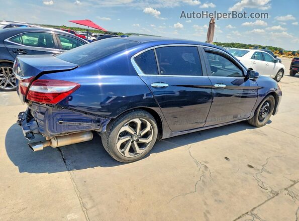 1HGCR2F72HA296634 2017 HONDA ACCORD Blue Przód prawy