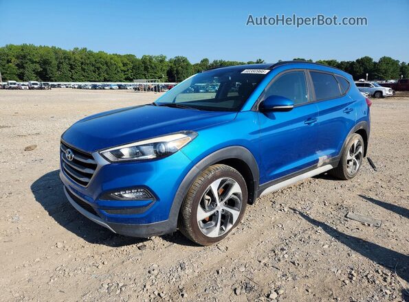KM8J33A27JU805383 2018 HYUNDAI TUCSON Blue Tył lewy