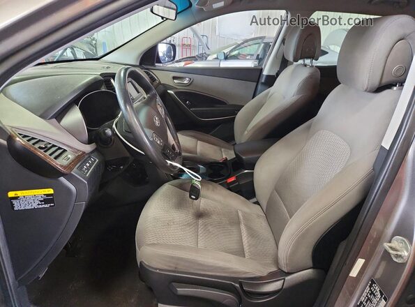 5XYZT3LB6JG556547 2018 HYUNDAI SANTA Gray Widok deski rozdzielczej