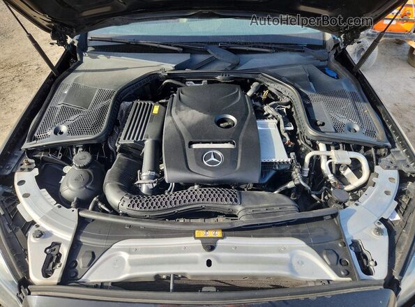 WDDWF4JB0JR407092 2018 MERCEDES-BENZ C Black Widok komory silnika