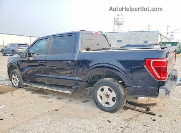 1FTFW1E55MFA67294 2021 FORD F150 Blue Задня права чверть