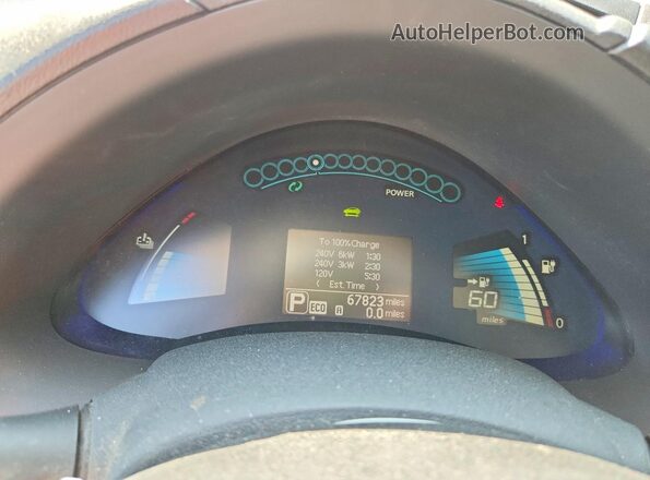 1N4BZ0CP5GC313857 2016 NISSAN LEAF Gray უკანა სავარძლების ხედი