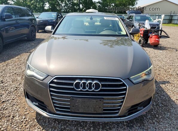WAUGFAFC0GN048502 2016 AUDI A6 Желто-коричневый Вид спереди