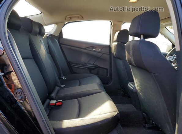 2HGFC2F59HH516317 2017 HONDA CIVIC Black Widok wnętrza z tyłu