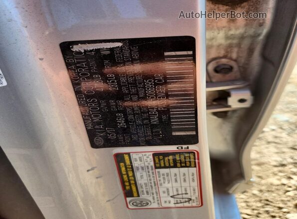 KNALB4J14H5086995 2017 KIA CADENZA Silver VIN sticker view