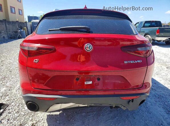 ZASFAKAN3J7B81138 2018 ALFA ROMEO STELVIO Red Սալոնի դիմացի տեսք