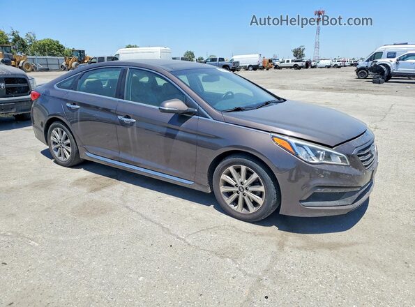 5NPE34AF4GH431302 2016 HYUNDAI SONATA Gray Front view