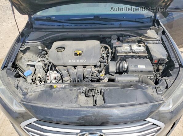 5NPD84LF9JH365833 2018 HYUNDAI ELANTRA Black Вид підкапотного простору