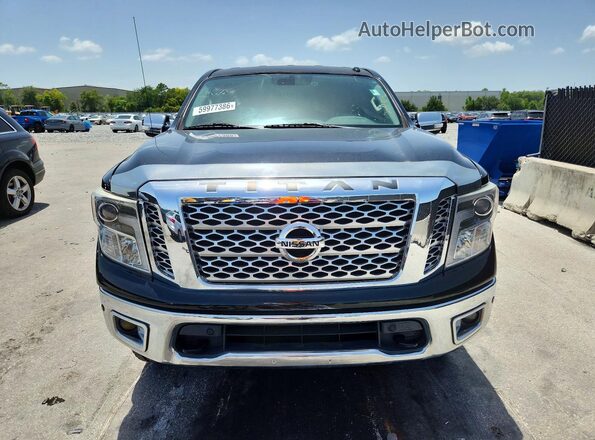 1N6AA1E55HN559258 2017 NISSAN TITAN Black Вид ззаду