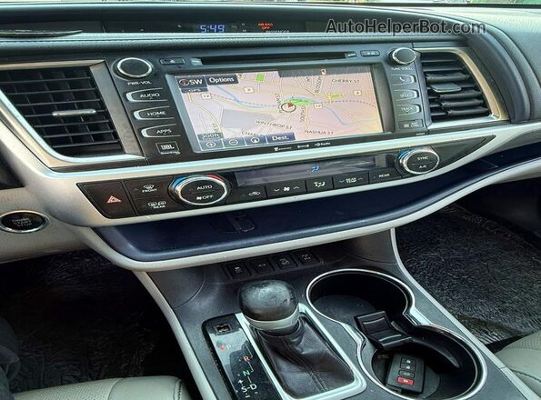 5TDDZRFH7KS983445 2019 TOYOTA HIGHLANDER Black Front interior view