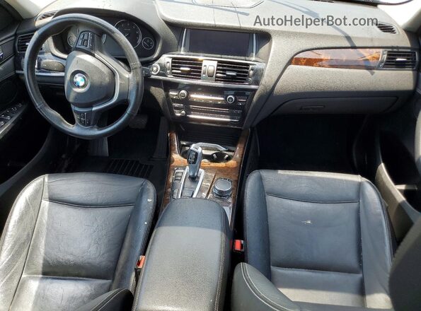 5UXWX9C34H0T25499 2017 BMW X3 Black Instrument cluster view