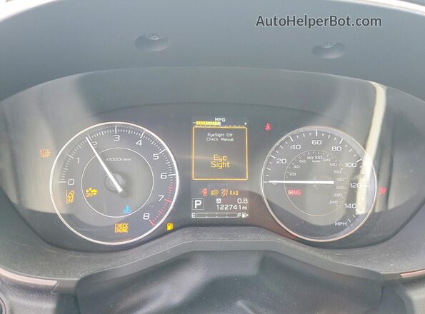 4S3GTAT60K3731914 2019 SUBARU IMPREZA White Vista del cuadro de instrumentos