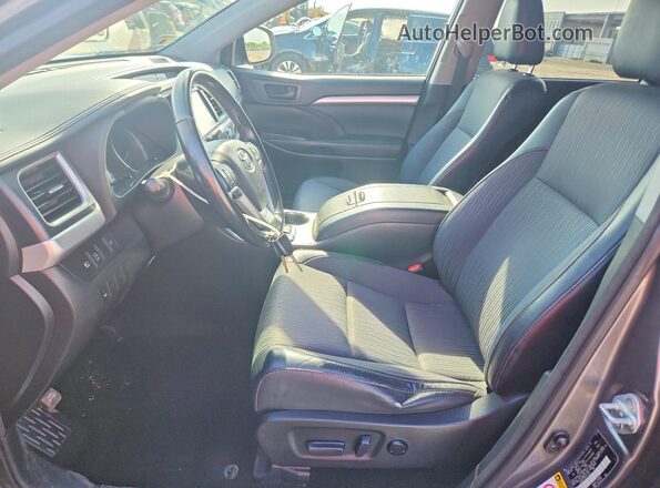 5TDBZRFH0HS414372 2017 TOYOTA HIGHLANDER Серый Вид панели приборов