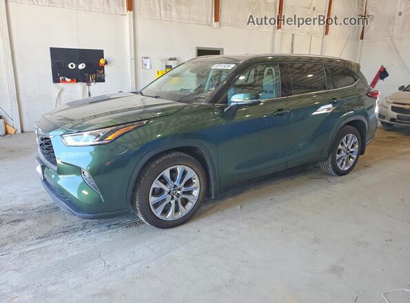 5TDKDRBH4PS500349 2023 TOYOTA HIGHLANDER Green Задня ліва чверть