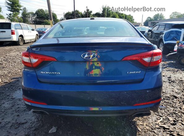 5NPE34AF7HH497781 2017 HYUNDAI SONATA Blue Вид салону спереду