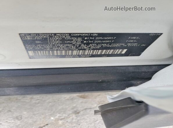 JTMH1RFV4KD511908 2019 TOYOTA RAV4 White Vista interior de 360 grados