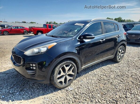 KNDPRCA66H7253836 2017 KIA SPORTAGE Black Задня ліва чверть