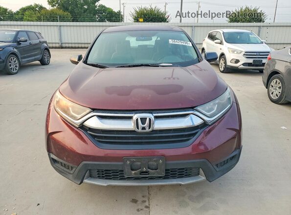 5J6RW5H37HL001474 2017 HONDA CR-V Burgundy Rear view