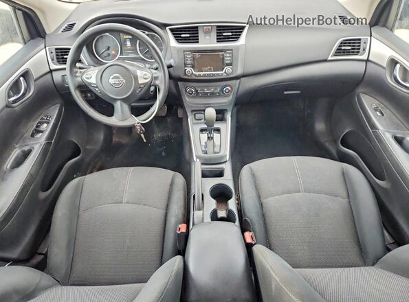3N1AB7APXJY341385 2018 NISSAN SENTRA Black ხელსაწყოთა პანელის ხედი