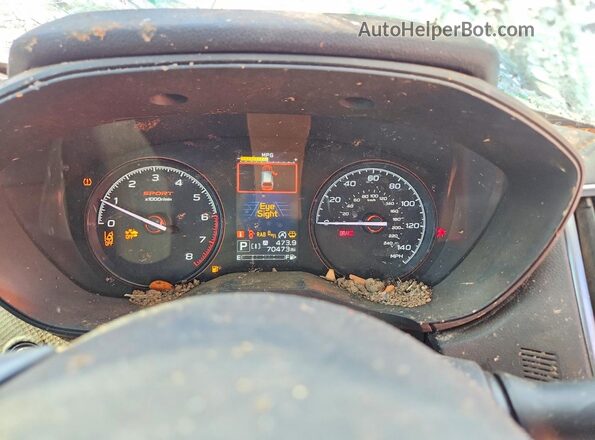 JF2SKARC1MH549771 2021 SUBARU FORESTER Gray Widok tylnych siedzeń