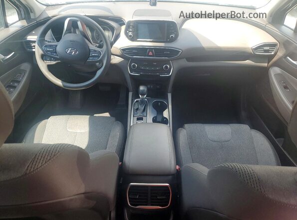 5NMS23AD8KH048080 2019 HYUNDAI SANTA FE Blue Вид щитка приладів