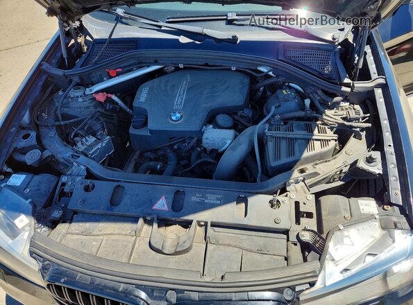 5UXWZ7C30H0V89219 2017 BMW X3 Black Widok komory silnika