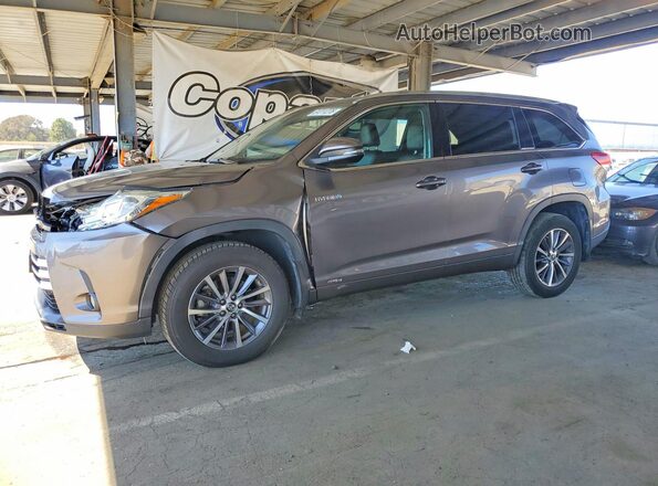 5TDJGRFH7JS050765 2018 TOYOTA HIGHLANDER Gray Rear left