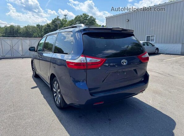 5TDJZ3DC1JS189479 2018 TOYOTA SIENNA Синий Задняя правая четверть