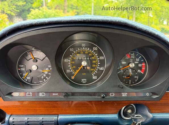 11603312062908 1977 MERCEDES-BENZ 450 Blue Widok zestawu wskaźników