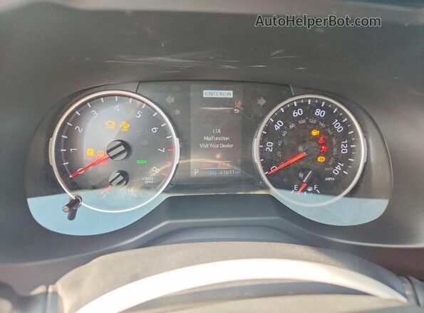 2T3C1RFV1MC102007 2021 TOYOTA RAV4 Gray ხელსაწყოთა პანელის ხედი
