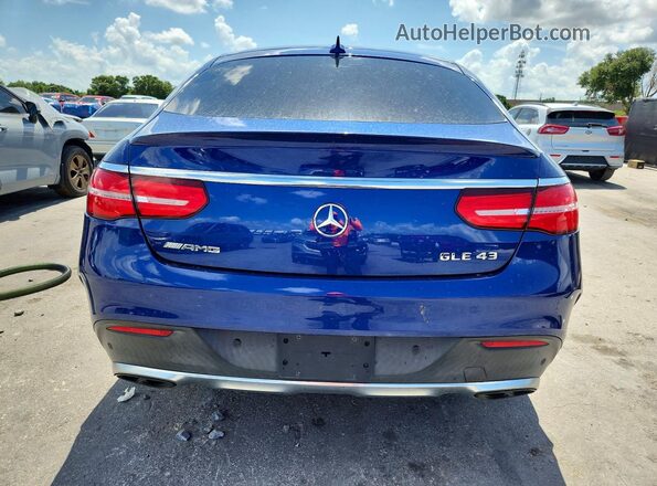4JGED6EB2KA134380 2019 MERCEDES-BENZ GLE Blue Front interior view