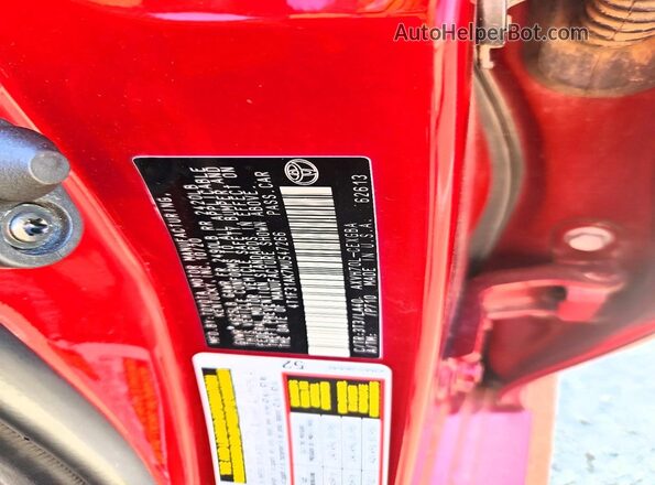 4T1F31AK7MU547266 2021 TOYOTA CAMRY Red Вид наклейки з VIN-кодом