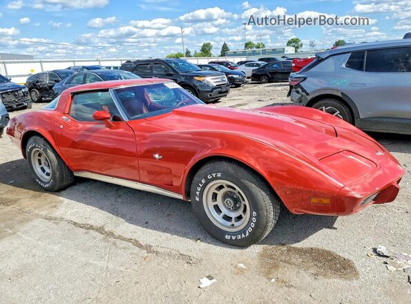 1Z8749S443183 1979 CHEVROLET CORVETTE Red Front view