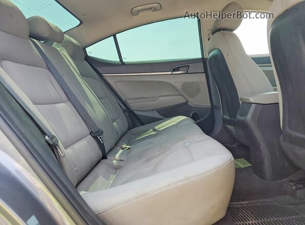 5NPD74LF9JH336979 2018 HYUNDAI ELANTRA Gray Widok wnętrza z tyłu
