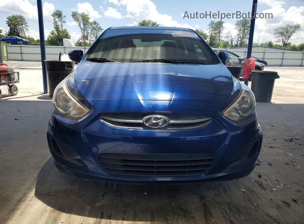KMHCT4AE4GU065437 2016 HYUNDAI ACCENT Blue Հետևի տեսք