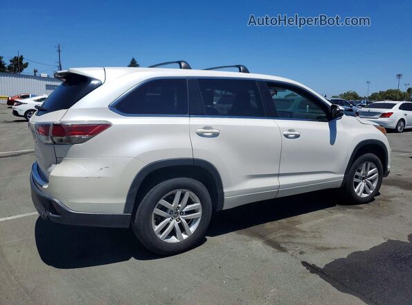 5TDZKRFH9GS144964 2016 TOYOTA HIGHLANDER White Առջևի աջ