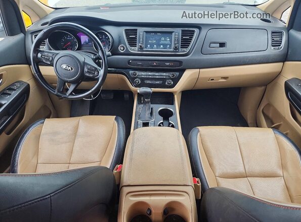 KNDMB5C18K6515163 2019 KIA SEDONA Белый Вид щитка приборов