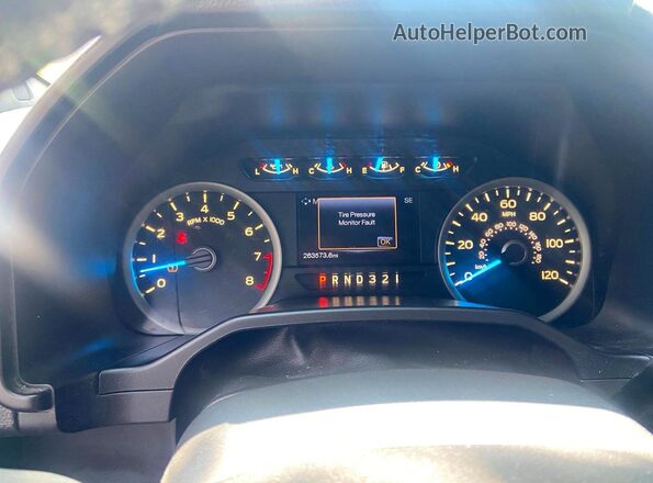 1FTEX1E87GFA81219 2016 FORD F150 Blue Widok zestawu wskaźników
