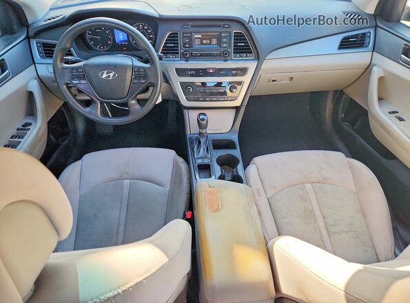 5NPE24AF6HH570805 2017 HYUNDAI SONATA Синий Вид щитка приборов