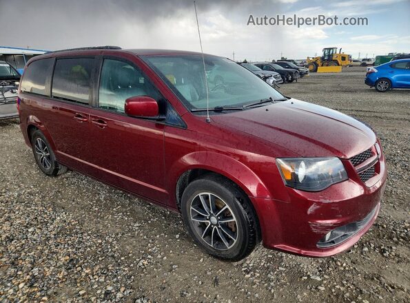 2C4RDGEG8JR285113 2018 DODGE GRAND Maroon Widok z przodu