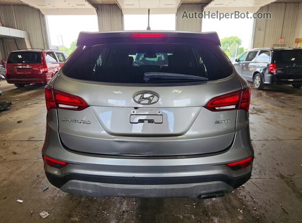 5XYZT3LB6JG556547 2018 HYUNDAI SANTA Gray Widok wnętrza z przodu